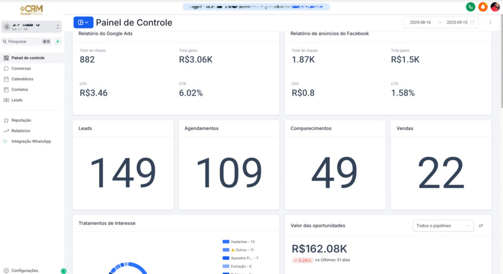 CRM para clínica odontológica