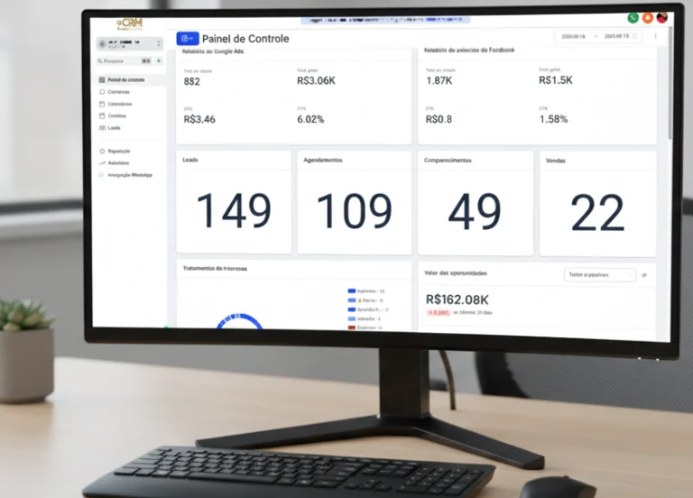 pc com sistema de crm odontológico da power mocho