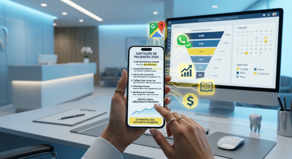 Como conseguir mais pacientes dentista: 5 estratégias para 2026