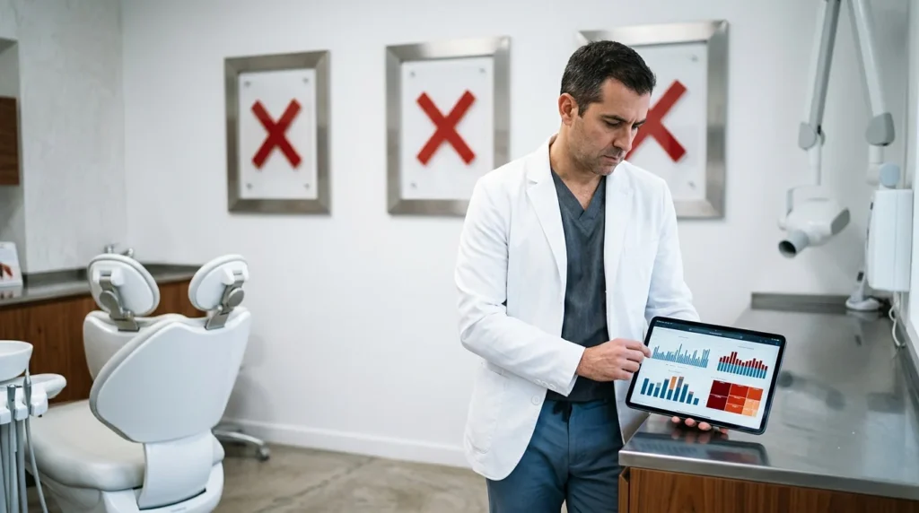 3 erros de marketing odontológico que travam o crescimento da sua clínica