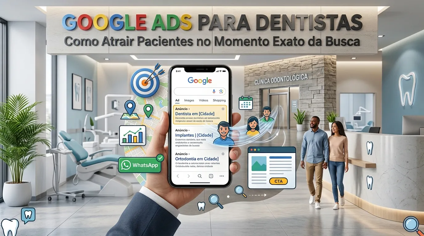 Google Ads para Dentistas: Como Atrair Pacientes no Momento Exato da Busca - Power Mocho