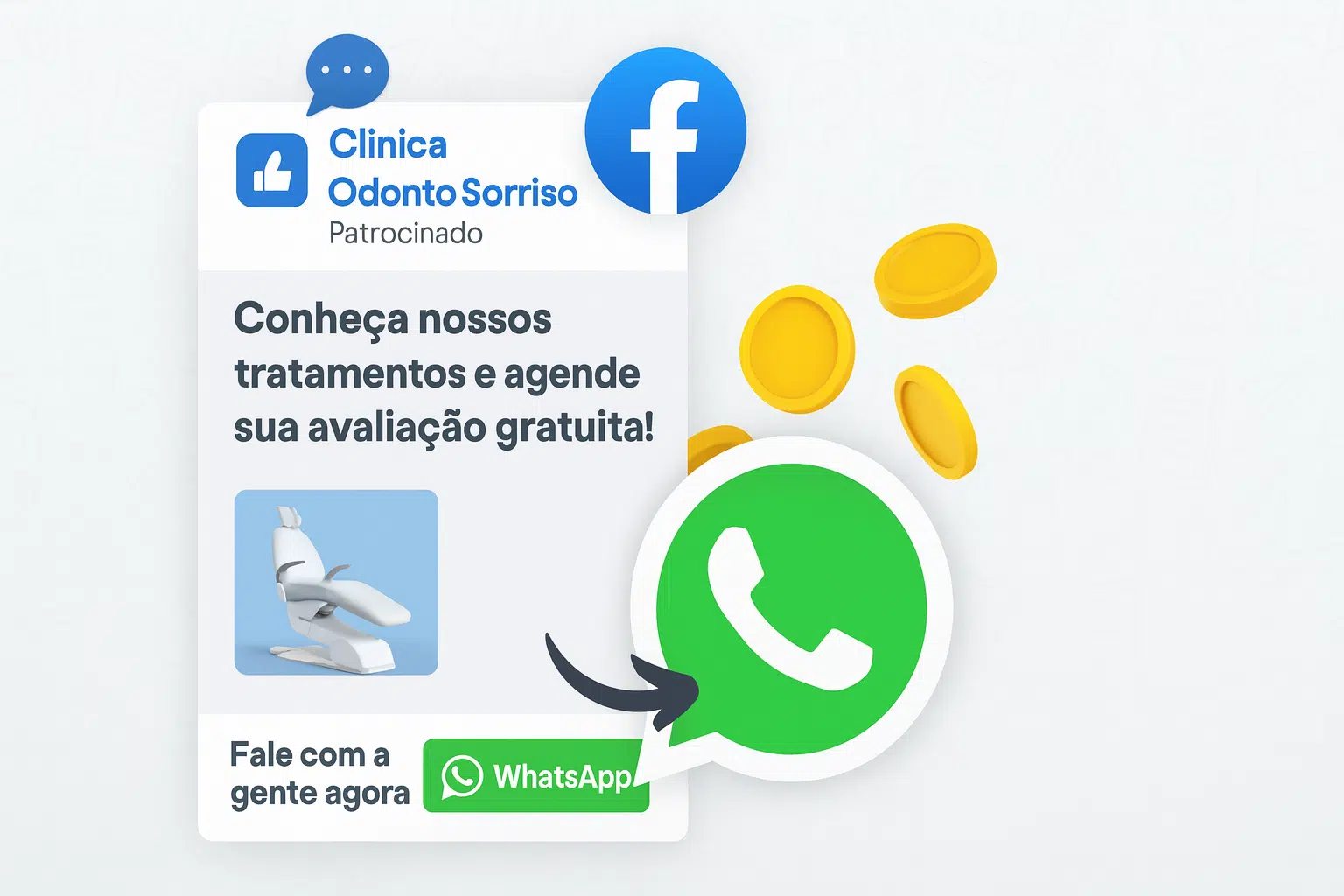 Anúncios de clínica odontológica